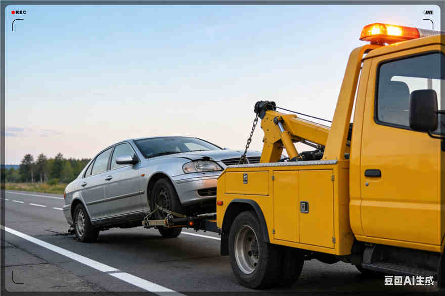 呼中区拖车救援电话【案例】