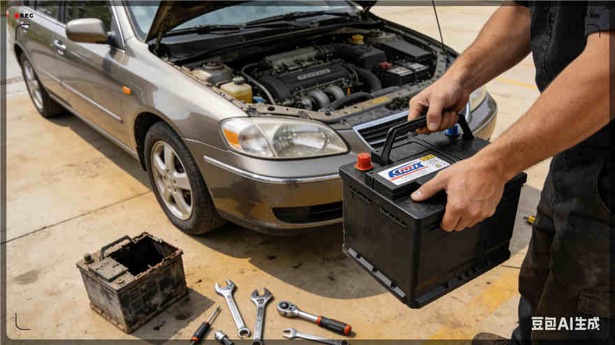 呼中区汽车换电瓶电话【案例】